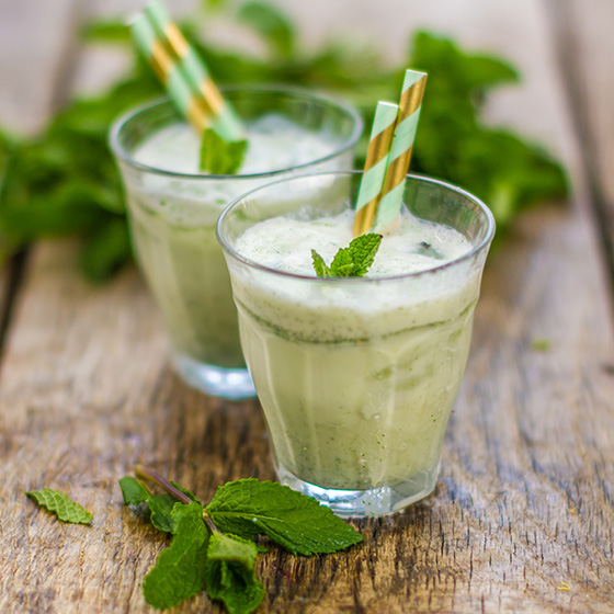 Mint Lassi - Smell the Mint Leaves