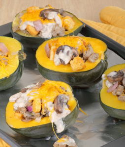 Meals That Heal - Roasted Acorn Squash with Mushrooms, Peppers & Goat Cheese - The Holistic Highway: Ayurveda Sanctuary - Ayurvedic Meal Plan - Transformational Wellness Program - Dosha Quiz: Vata - Pitta - Kapha - Skincare Quiz