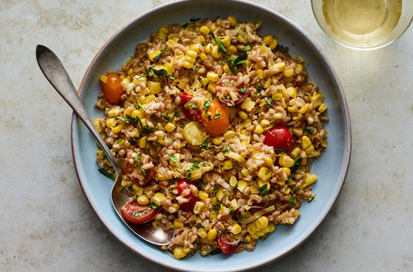 Meals That Heal - Farro Risotto with Sweet Corn and Tomatoes - The Holistic Highway- Ayurveda