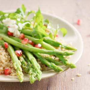 Meals That Heal: Quinoa Asparagus Pilaf - The Holistic Highway - Ayurvedic Meal Plan - Transformational Wellness Program - Dosha Quiz: Vata - Pitta - Kapha - Skincare Quiz