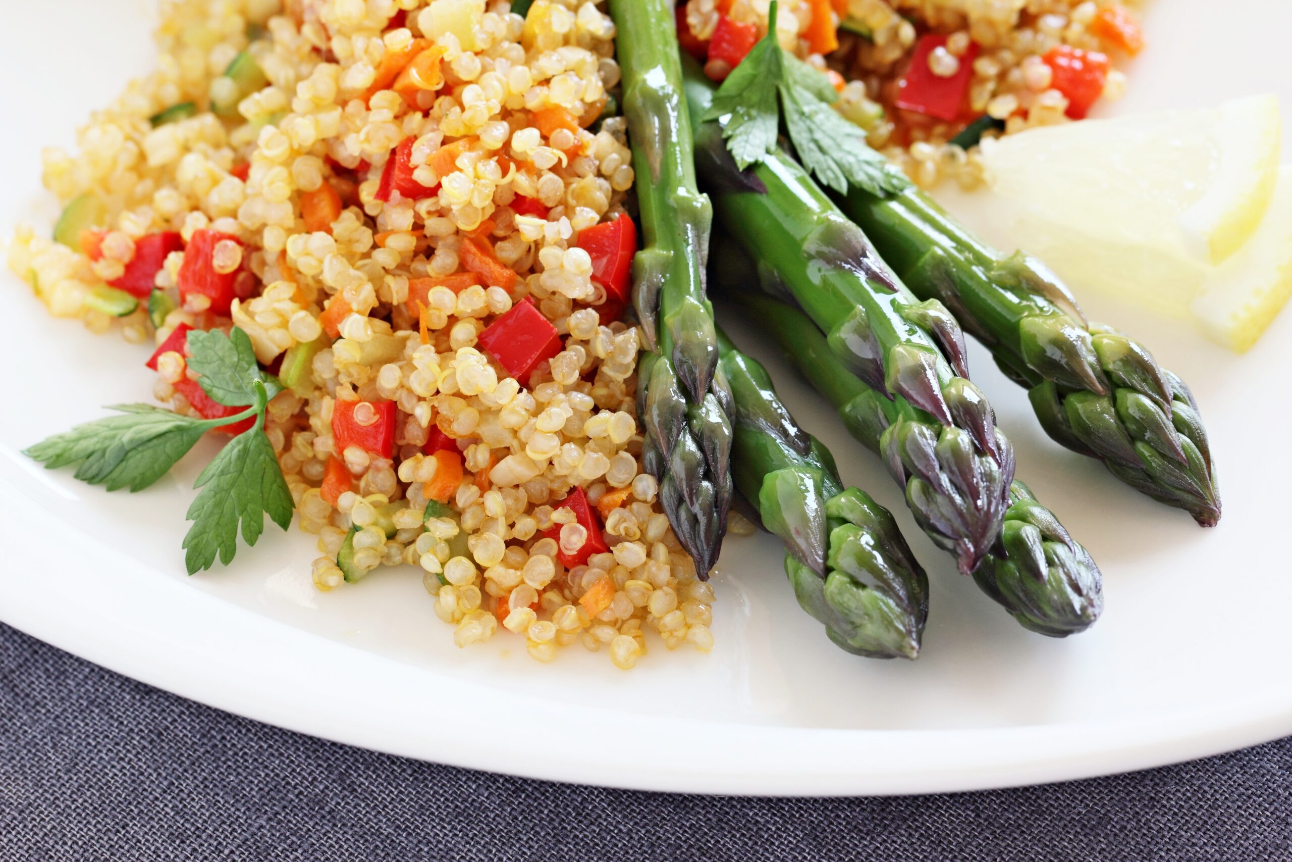 Meals That Heal: Quinoa Asparagus Pilaf - The Holistic Highway - Ayurvedic Meal Plan - Transformational Wellness Program - Dosha Quiz: Vata - Pitta - Kapha - Skincare Quiz