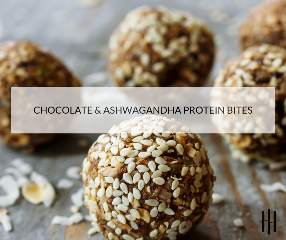 Chocolate & Ashwagandha Protein Bites - The Holistic Highway - Ayurveda