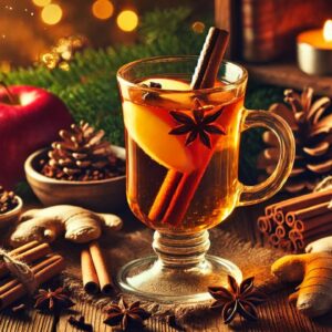 Warm Mulled Cider with Ayurvedic Spices: Ayurvedic Thanksgiving Meals - Appetizers, Desserts & More - The Holistic Highway - Ayurvedic Meals